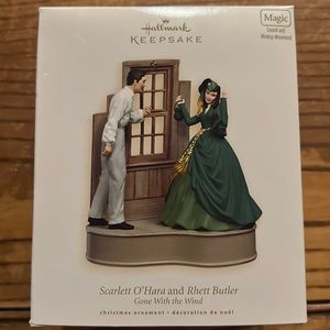 Hallmark, keepsake ornament, Scarlett O’Hara, and Rhett Butler